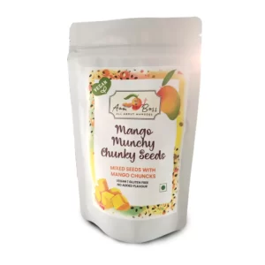 mix seeds with mango chunks